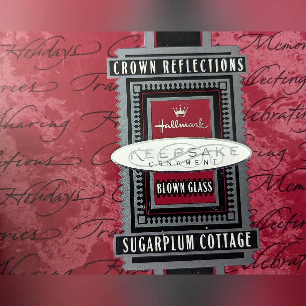 Hallmark blown glass sugarplum cottage - Picture 5 of 5